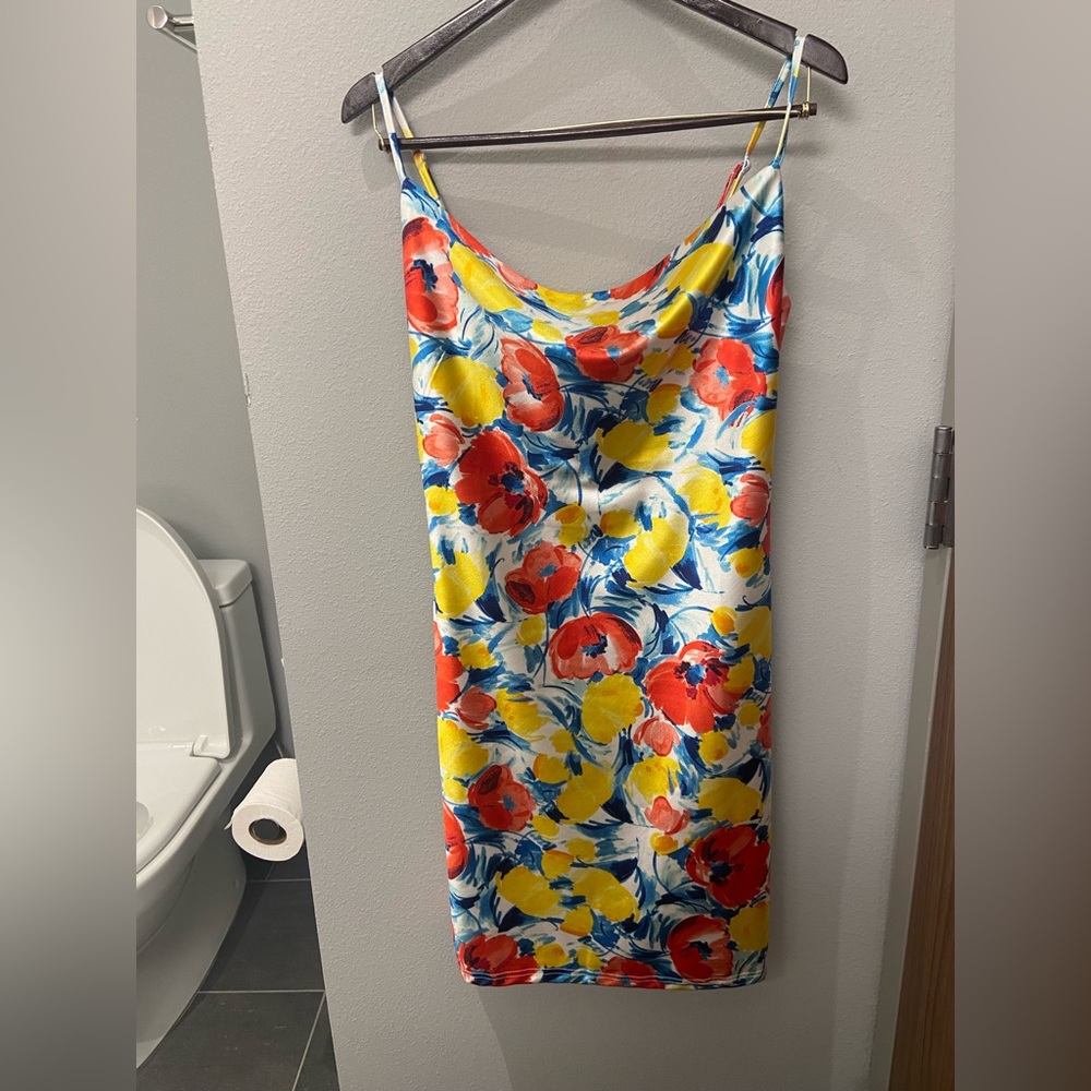 Floral cocktail dress